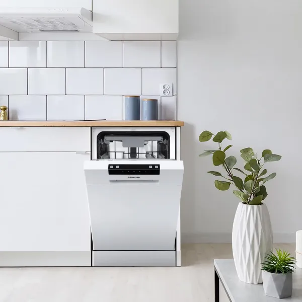 Hisense HS523E15WUK Slimline Dishwasher - White - 10 Place Settings