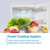 Midea MDRE379FGE01D 54cm 70/30 Built In Fridge Freezer - White