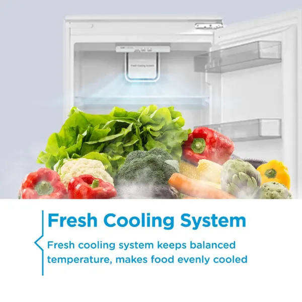 Midea MDRE379FGE01D 54cm 70/30 Built In Fridge Freezer - White