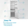 Midea MDRE379FGE01D 54cm 70/30 Built In Fridge Freezer - White