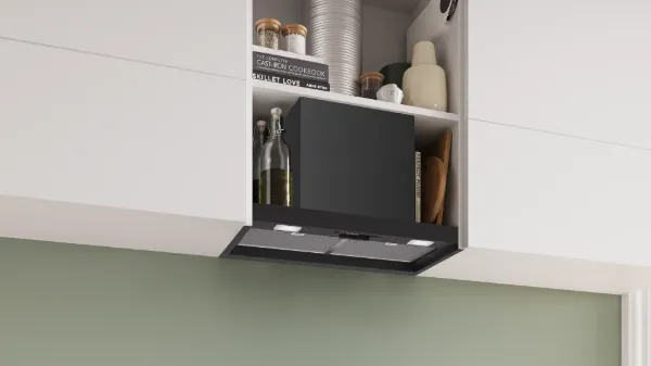 Bosch DBB63BC60B Integrated Design Hood in Matt Black 