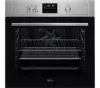 AEG BEX535A61M 6000 AirFry Built In Single Electric Oven Stainless Steel_Front View