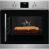 AEG BCX335R11M 3000 SurroundCook Built In Single Electric Oven Stainless Steel_Front Cooking View