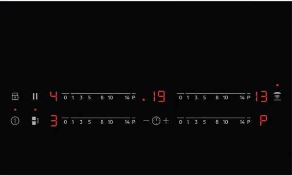 AEG IKX64441CB 6000 Bridge 60cm Induction Hob Black_Control Panel Detail