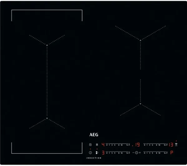 AEG IKX64441CB 6000 Bridge 60cm Induction Hob Black_Front View