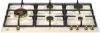 Bertazzoni P905LHERAG Heritage Series 90cm 5 Burner with Left Wok Burner Gas Hob in Ivory Gold