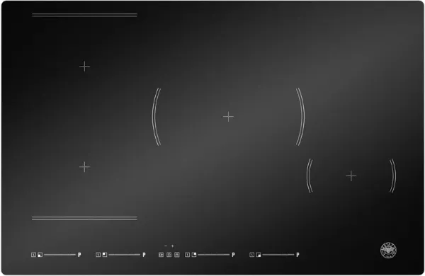 Bertazzoni P784I1M30NVS Modern Series 78cm 4 Zones inc 1 Flexi Zone Induction Hob in Black