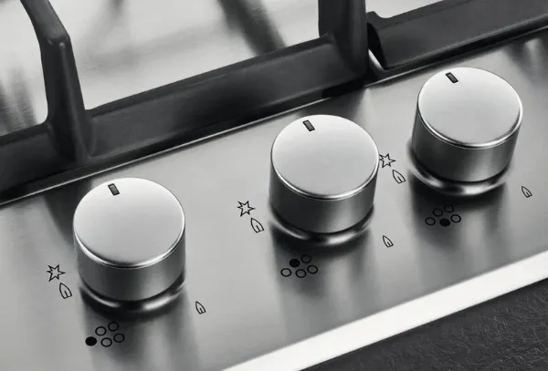AEG HGB64200SM 3000 Slim Line Gas Hob Stainless Steel_Control Knob Detail