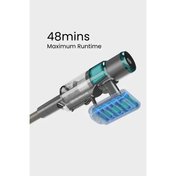 Sebo 95005GB Balance A1 Pro Cordless Stick Vacuum in Ocean Blue