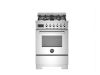 Bertazzoni PRO64L1EXT2 Professional 60cm Single Dual Fuel Cooker in Stainless Steel