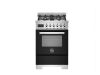 Bertazzoni PRO64L1ENET2 Professional 60cm Single Dual Fuel Cooker in Black