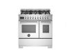 Bertazzoni PRO96L2EXT2 Professional 90cm Double Dual Fuel Range Cooker in Stainless Steel