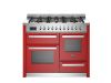 Bertazzoni PRO116L3EROT2 Professional 110cm Triple Dual Fuel Range Cooker in Red