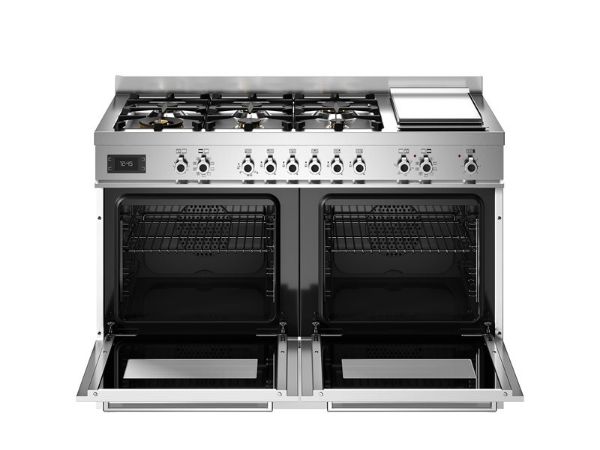 Bertazzoni PRO126G2EBIT2 Professional 120cm Dual Fuel Range Cooker in White