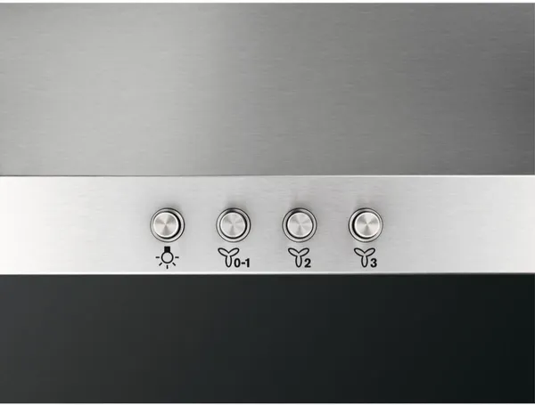 AEG DKX2630M 3000 ExtractionTech Wall Mounted Cooker Hood Stainless Steel_Control Panel Detail