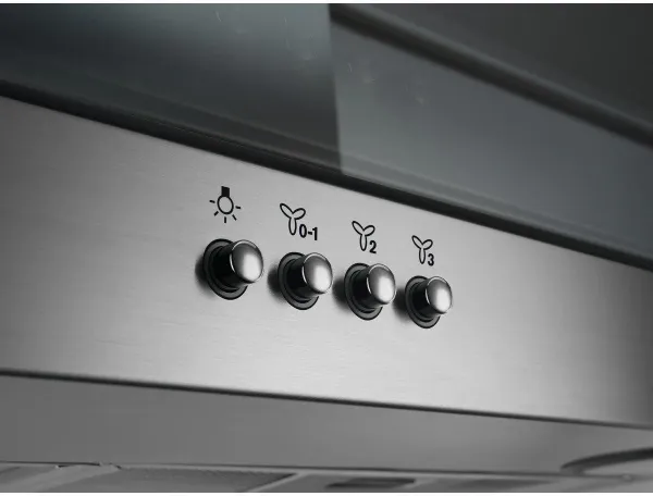 AEG DTB3954M 5000 ExtractionTech Wall Mounted Cooker Hood Stainless Steel & Glass_Control Panel Detail