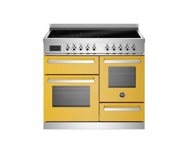 Bertazzoni PRO105I3EGIT2 Professional 100cm Triple Induction Range Cooker in Yellow