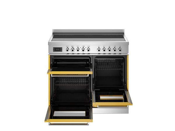 Bertazzoni PRO105I3EGIT2 Professional 100cm Triple Induction Range Cooker in Yellow