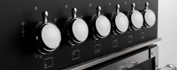 Bertazzoni HER106L3ENET2 Heritage 100cm Triple Dual Fuel Range Cooker in Black
