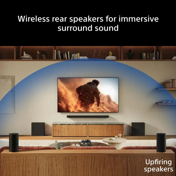 Sony SARS9.CEJ BRAVIA Theatre Rear 9 Wireless 180W Rear Speakers - Black_sound