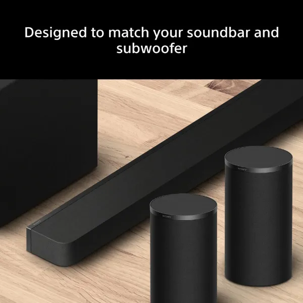 Sony SARS9.CEJ BRAVIA Theatre Rear 9 Wireless 180W Rear Speakers - Black_with soundbar