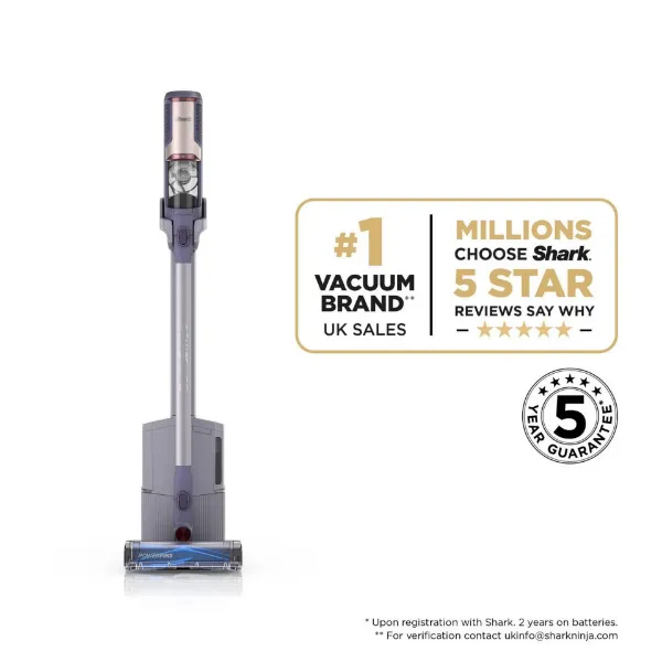 Shark BU3621UKT Cordless Stick Vacuum Cleaner - 40 Minutes Run Time - Glacier Blue_number one vacuum brand
