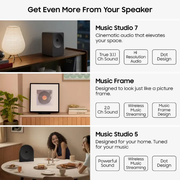 Samsung HW-LS71H/XU Multi-Directional Music Studio 7 WiFi-Bluetooth Wireless Speaker - White_use