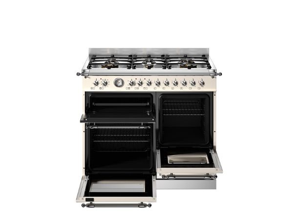 Bertazzoni HER106L2EAVT2 Heritage 100cm Double Dual Fuel Range Cooker in Ivory
