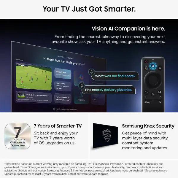 Samsung QE65S95HFTXXU 65" OLED Glare Free Vision AI Smart TV_smart
