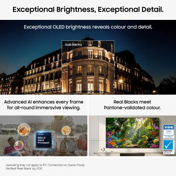 Samsung QE65S95HFTXXU 65" OLED Glare Free Vision AI Smart TV_screen