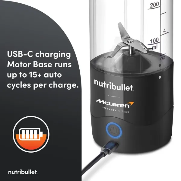 Nutribullet 02777 (NBG-200) McLaren Mastercard F1 Team Portable Blender - Grey_motor base