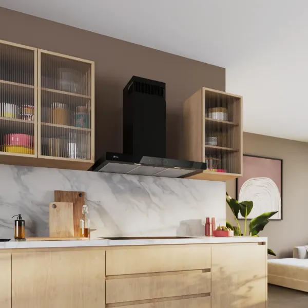 Neff D97BDN2S0B Wall-Mounted Cooker Hood in Matt Black 