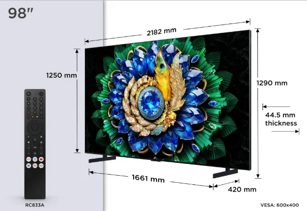 TCL 98A400M-UK 98" QD-MINI LED TV_dimensions