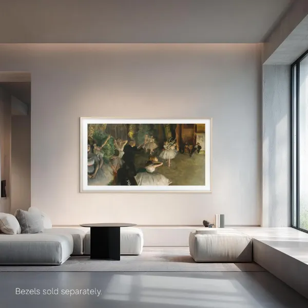Samsung QE65LS03HWUXXU 65" 4K The Frame Pro Neo QLED 4K Vision AI Smart TV Art Mode & Wall Mount TV_room view