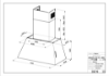 Faber Chloé EV8P A70 70cm Old Metal Wall Mounted Cooker Hood_diagram