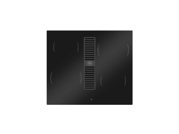 Bertazzoni P604ICH30NP Modern Series 60cm 4 Zone Induction Hob with Integrated Hood in Black
