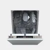 Hoover HDIH 2T1047-80 H-Dish 700 Integrated Slimline Dishwasher - Silver - 10 Place Settings_open