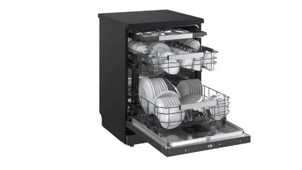 LG Series 8 TrueSteam QuadWash Pro DFGH836P 15 PS WiFi Connected Freestanding Full Size Dishwasher - Matte Black