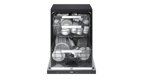 LG Series 8 TrueSteam QuadWash Pro DFGH836P 15 PS WiFi Connected Freestanding Full Size Dishwasher - Matte Black