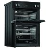 Hotpoint HDME6VDC2AB 60cm Double Oven Electric Cooker with Ceramic Hob - Black
