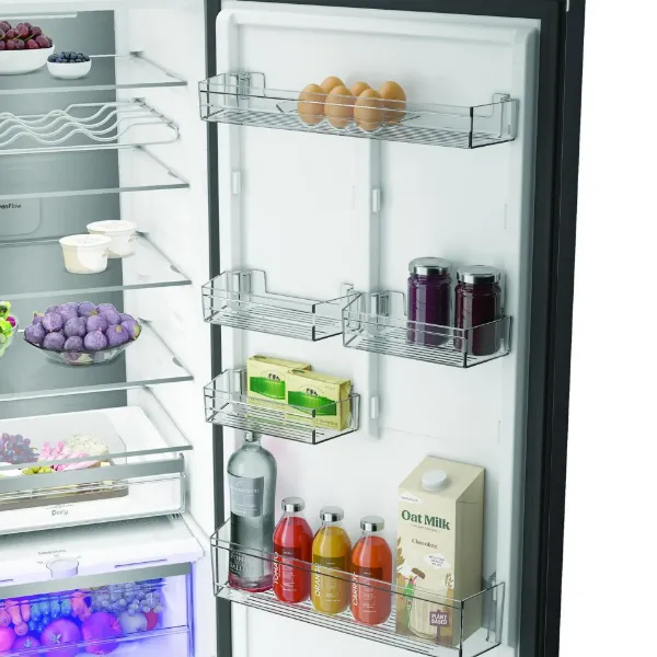 Hotpoint HPK26413XR6UKE 59.5cm 70/30 Fridge Freezer - Black Steel