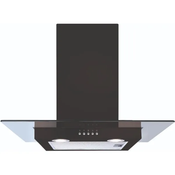 CDA ECN62BL Flat Glass Cooker Hood_Front View