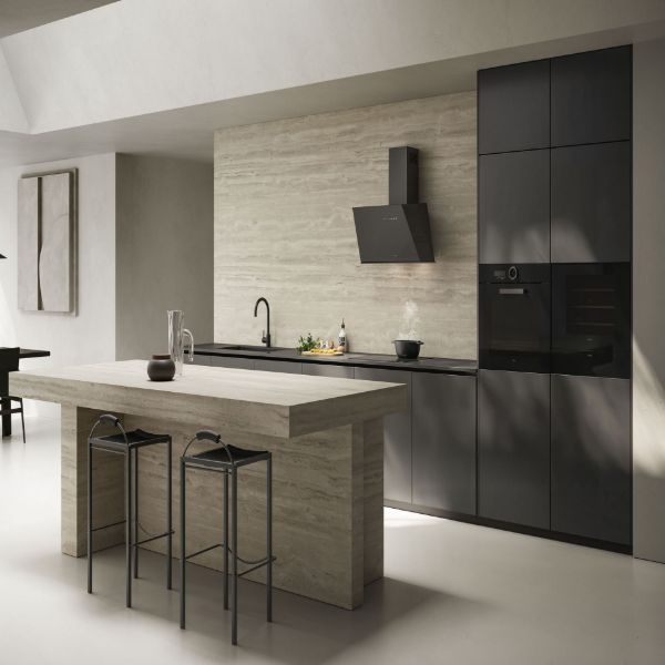 Elica JUST-DRY-MAT-55 Wall Mounted Hood - Matt Black_view