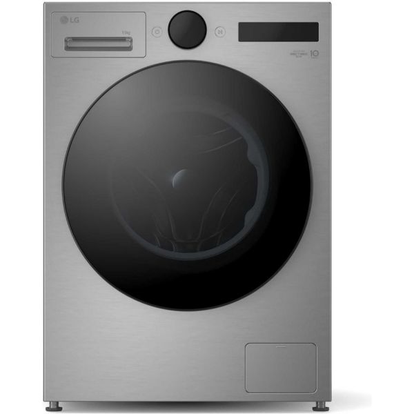 LG F4X7011TSB Series 7 11kg 1400 Spin AI Direct Drive Washing Machine in Silver