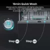 Hisense HV16AUK Full-Size Fully Integrated Dishwasher - 16 Place Settings_quick wash