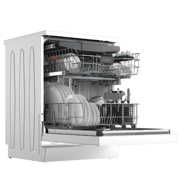 Blomberg LDF53400W Dishwasher - White - 15 Place Settings_angled view full