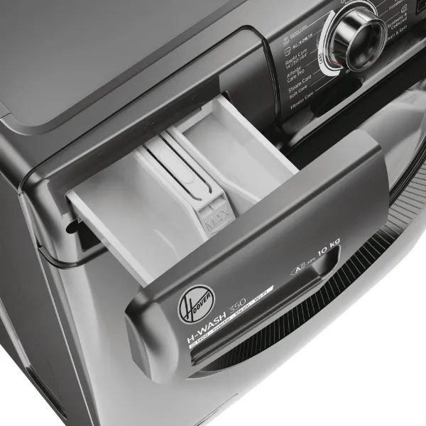 Hoover H3WPS4106TAMBR 10kg, 1400 Spin Washing Machine - Graphite_tray