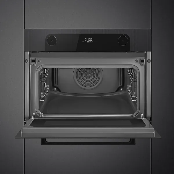 Smeg SO4201M1BI 40 Litres Built In Combination Microwave - Black