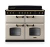Rangemaster 18388 Classic Deluxe BC 110 Induction Range Cooker in Pale Cream with Antique Brass Trim - CLDLB110EIPPCR/AB1