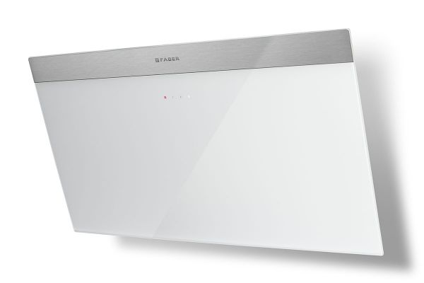 Faber Daisy B EG6 A80 White Glass 80cm Wall Mounted Cooker Hood_front